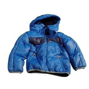 Diesel Boys Down Fill Hooded Puffer Down Jacket Sz 4